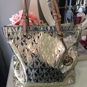 Gold Micheal kors bag